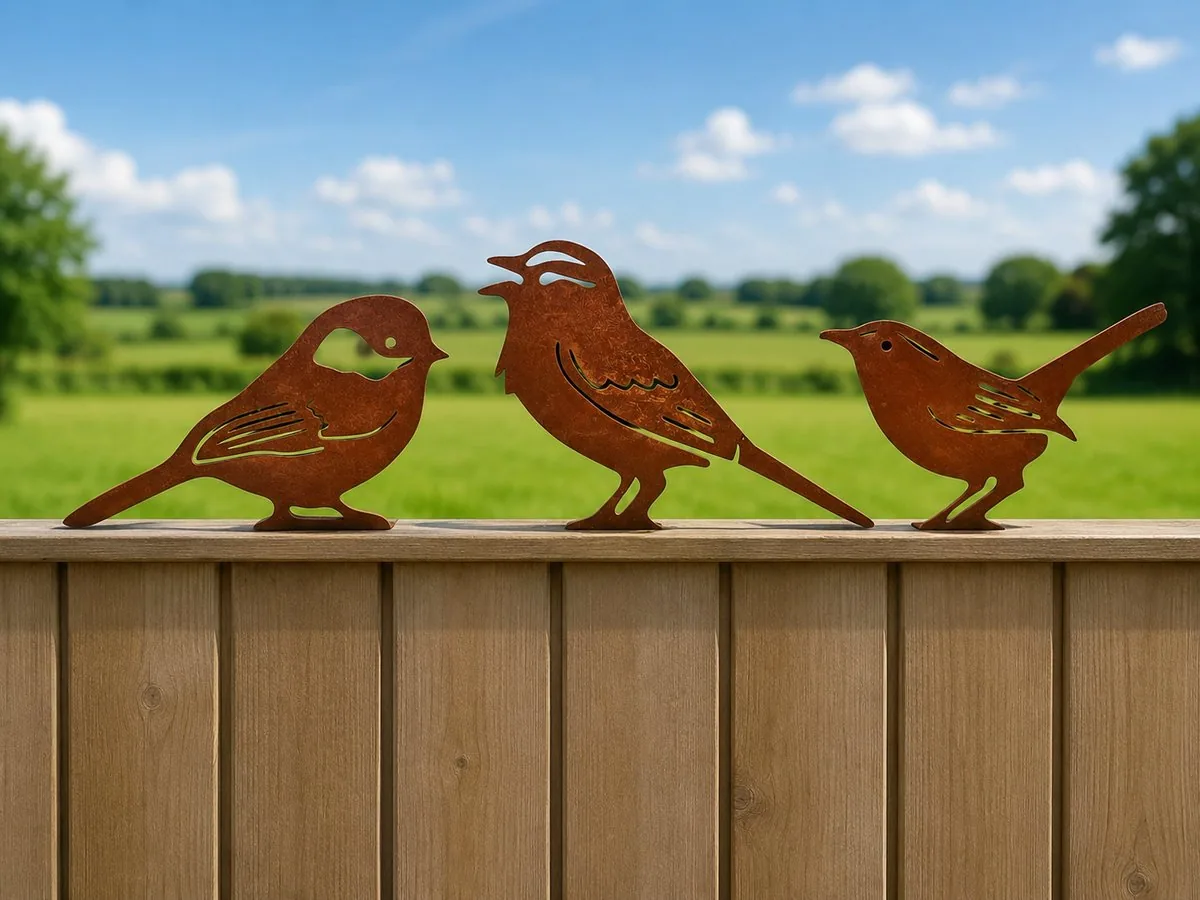 Ronde steen op een bed van groen mos in een tuin